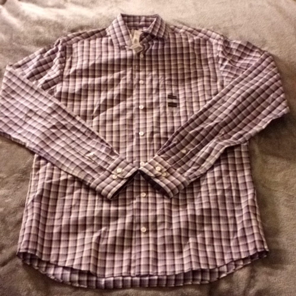 NEW PRONTO UOMO MENS LONG SLEEVE SHIRT SIZE 16(36/37) TALL